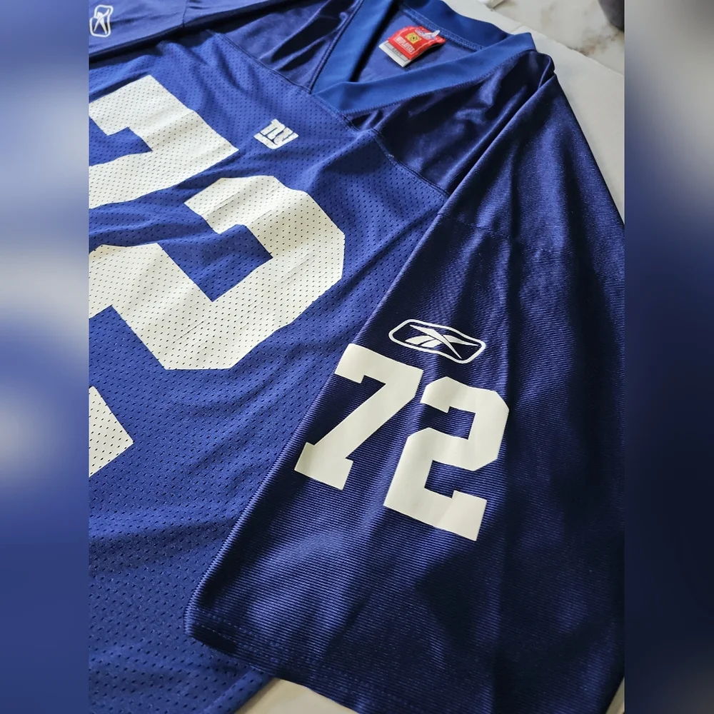 New York Giants Osi Umenyiora Reebok NFL Blue  Jersey Men's size XL Football - Picture 7 of 12